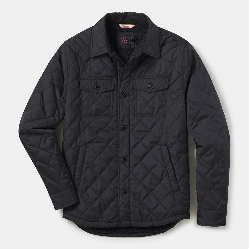Mens Black Shacket